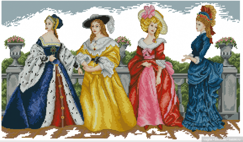 Модный топик крестиком — Схемы вышивки крестом: фото узоров