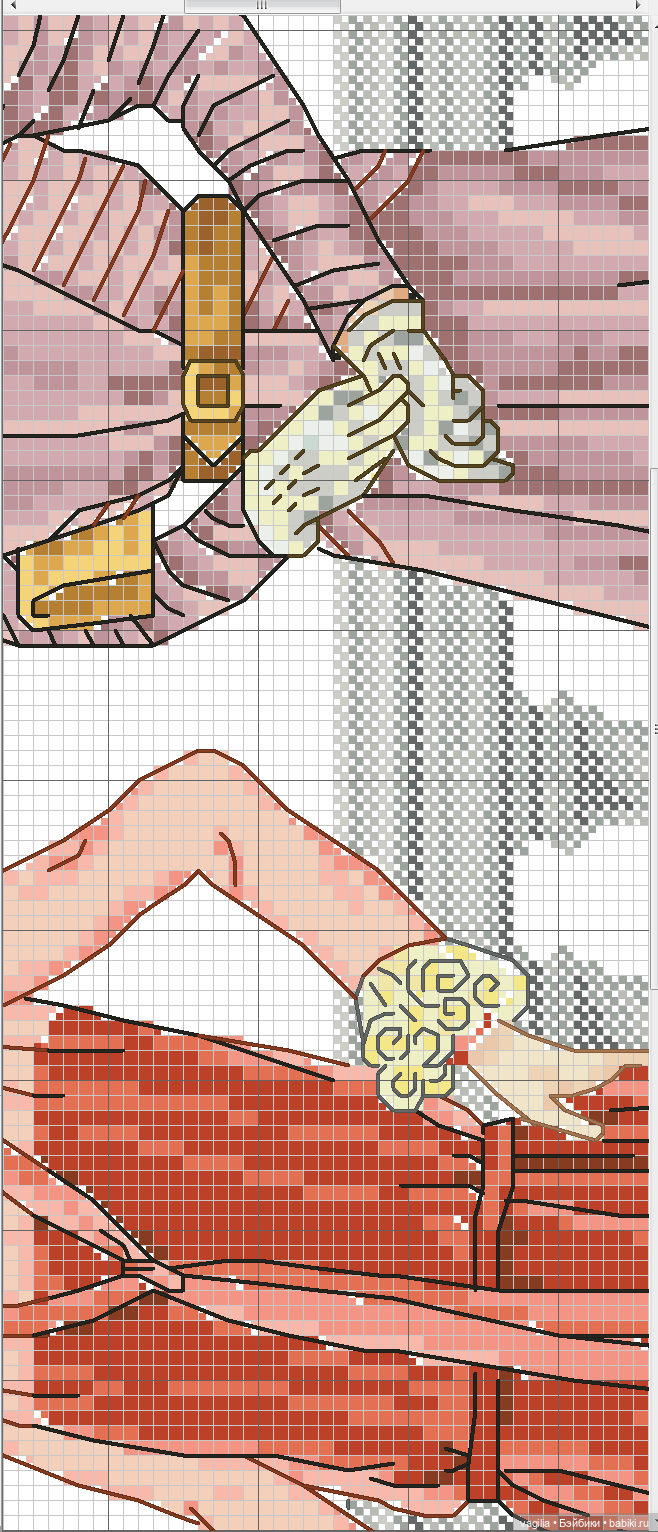 Модный топик крестиком — Схемы вышивки крестом: фото узоров (фото 7)