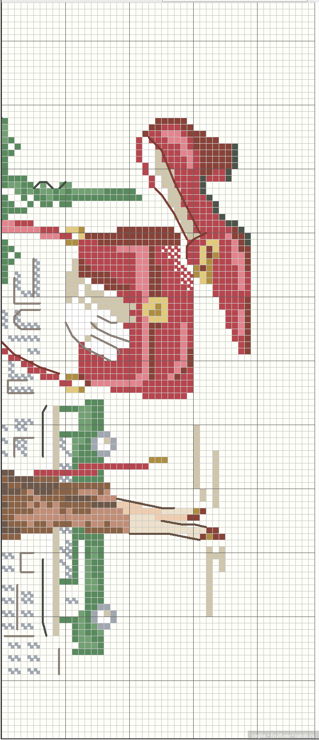 Модный топик крестиком 2 — Схемы вышивки крестом: фото узоров