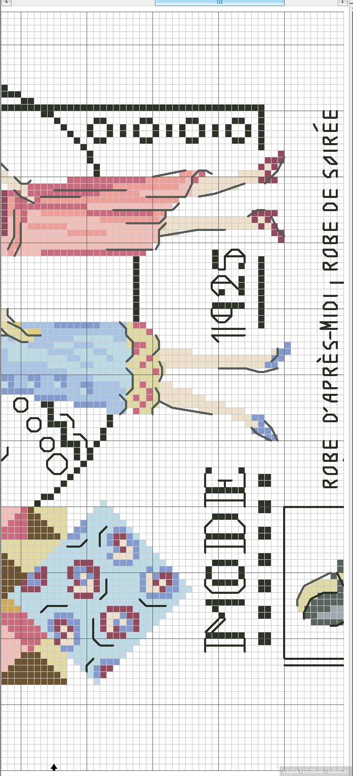Модный топик 3 крестиком — Схемы вышивки крестом: фото узоров
