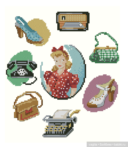 Модный топик крестиком 2 — Схемы вышивки крестом: фото узоров