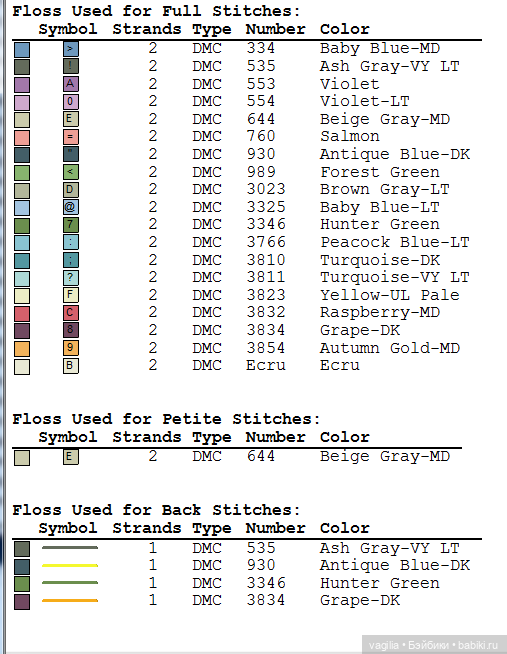 Разное Французское крестиком