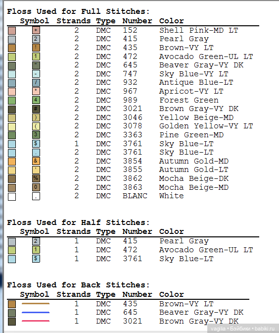 Разное Французское крестиком