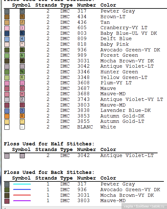 Разное Французское крестиком