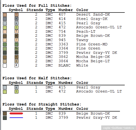 Разное Французское крестиком