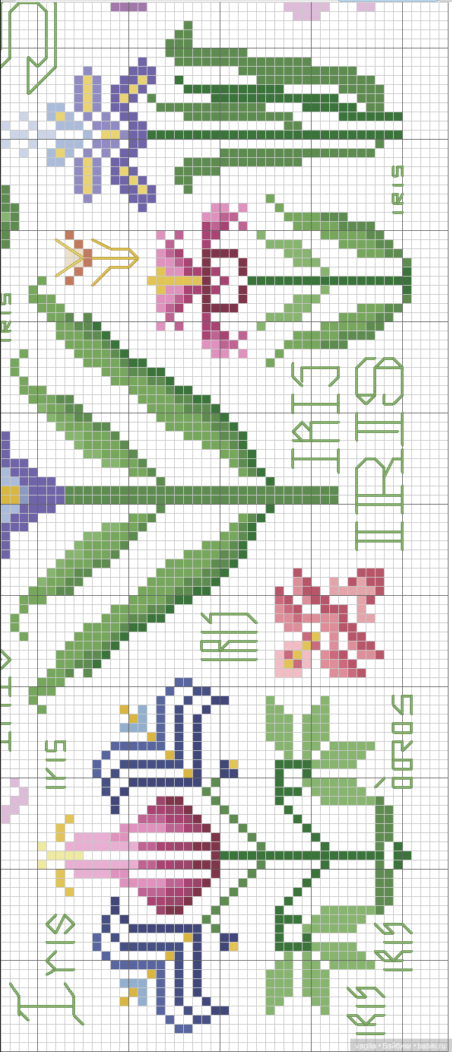 Разное мелкое крестиком — Схемы вышивки крестом: фото узоров (фото 6)