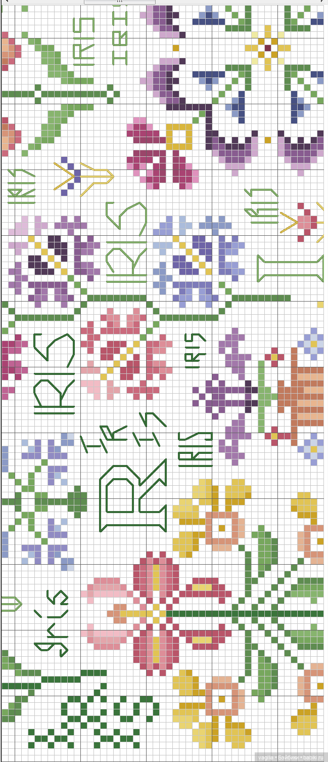 Разное мелкое крестиком — Схемы вышивки крестом: фото узоров (фото 3)