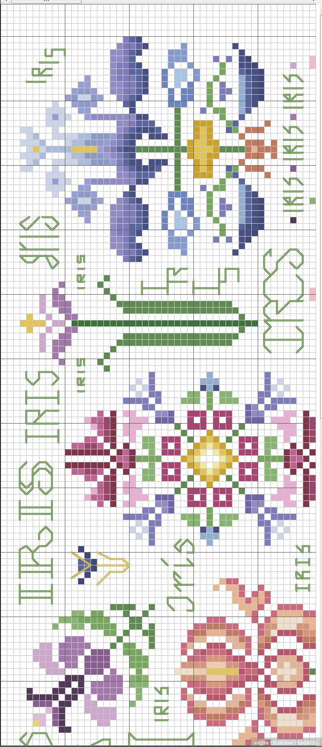 Разное мелкое крестиком — Схемы вышивки крестом: фото узоров (фото 7)