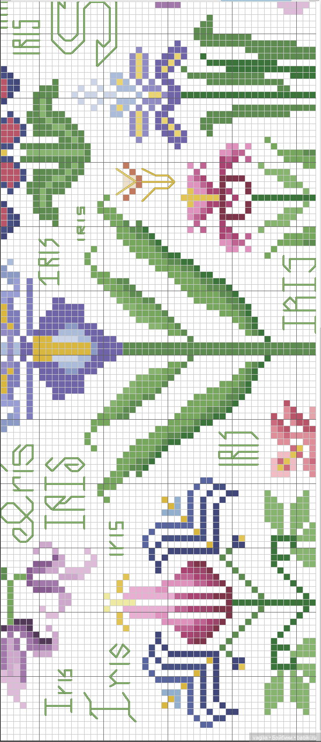 Разное мелкое крестиком — Схемы вышивки крестом: фото узоров (фото 5)