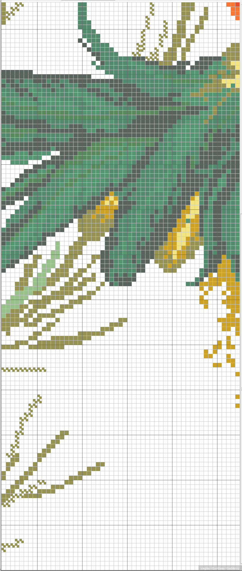 Крупные птицы крестом — Схемы вышивки крестом: фото узоров (фото 3)