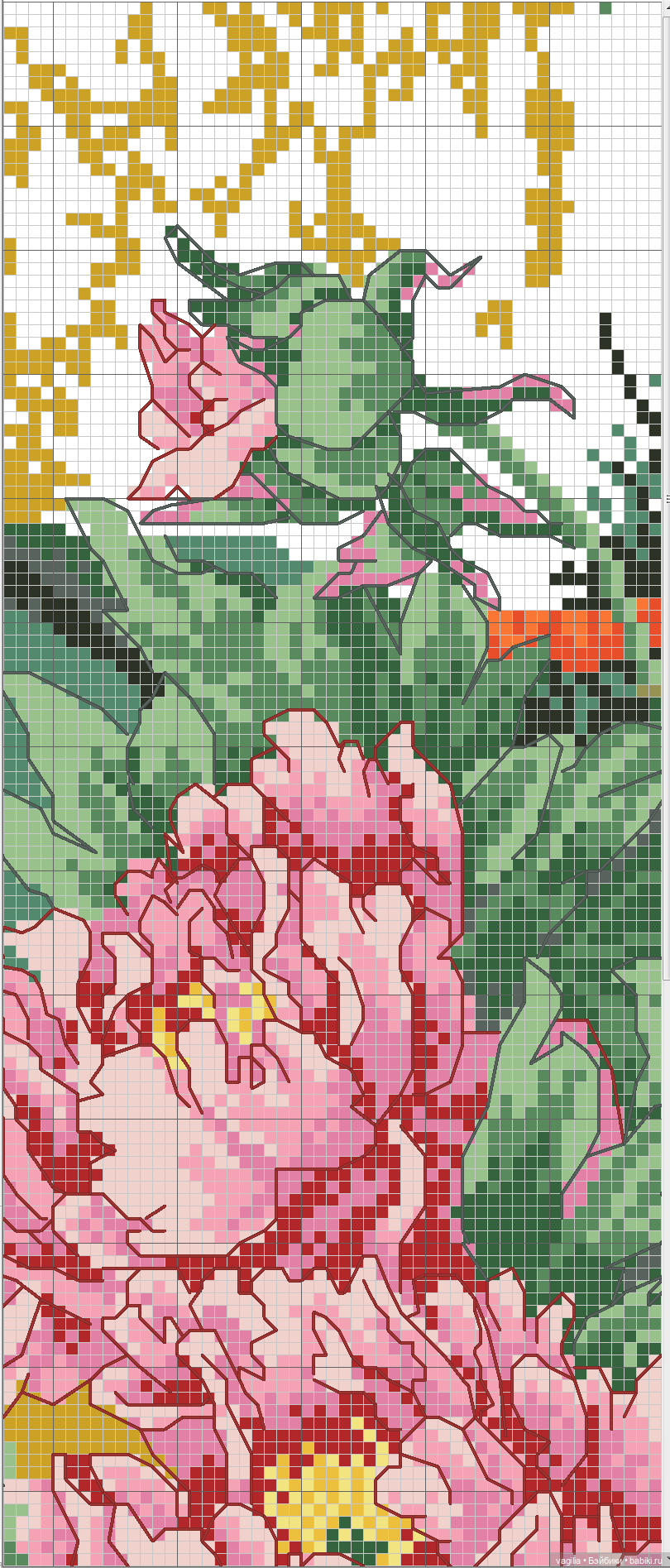 Крупные птицы крестом — Схемы вышивки крестом: фото узоров (фото 10)