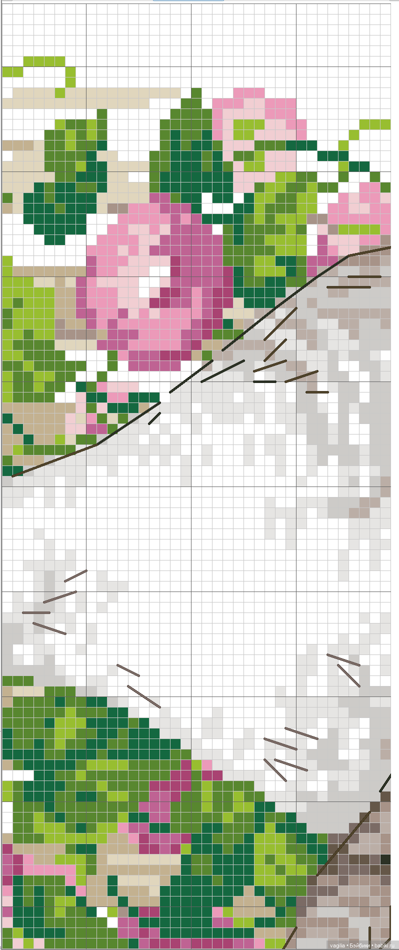 Крупные птицы крестом — Схемы вышивки крестом: фото узоров