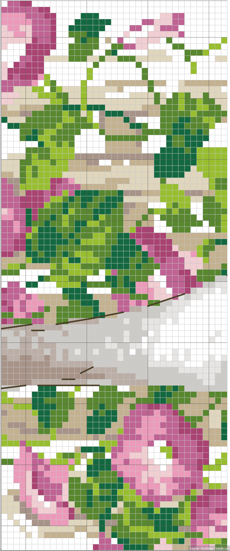 Крупные птицы крестом — Схемы вышивки крестом: фото узоров
