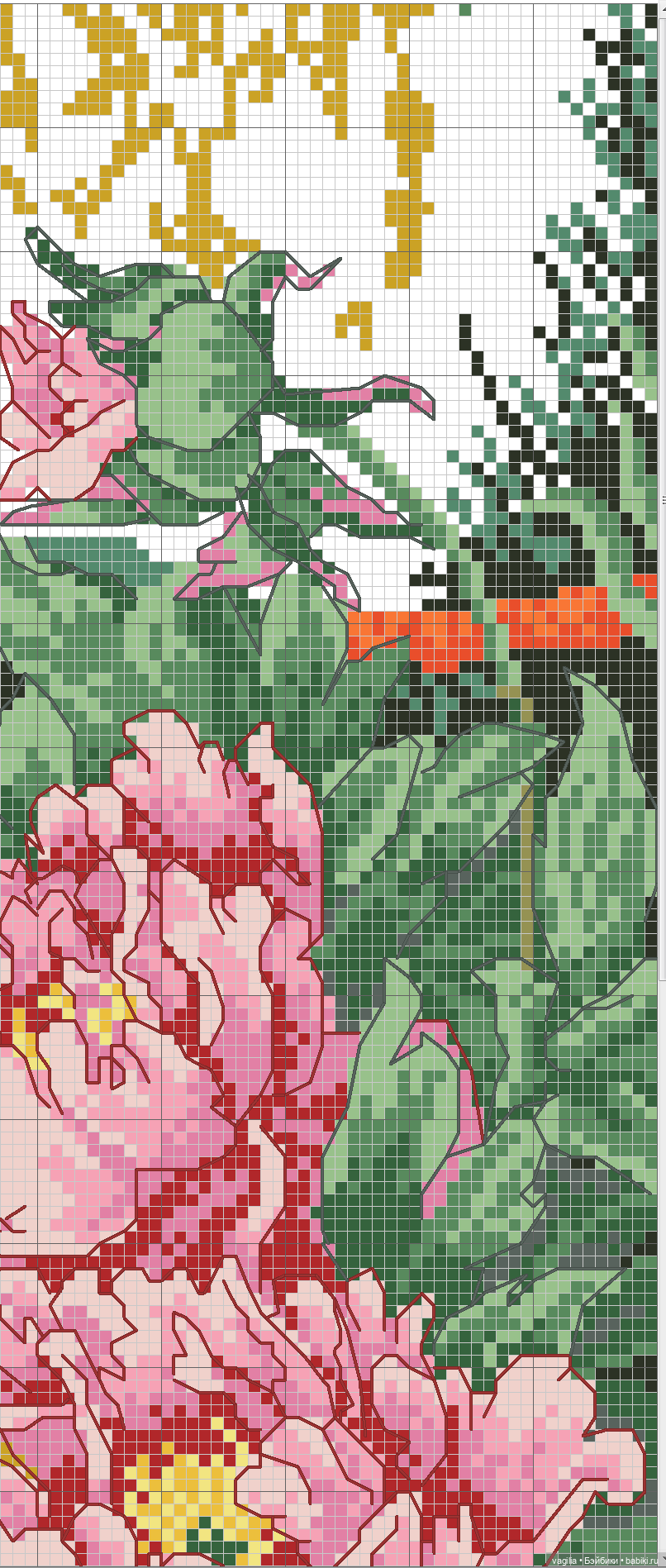 Крупные птицы крестом — Схемы вышивки крестом: фото узоров