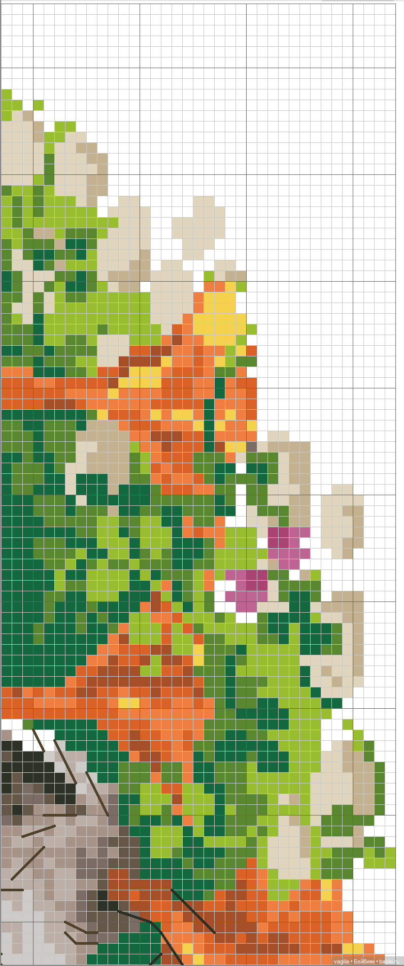 Крупные птицы крестом — Схемы вышивки крестом: фото узоров