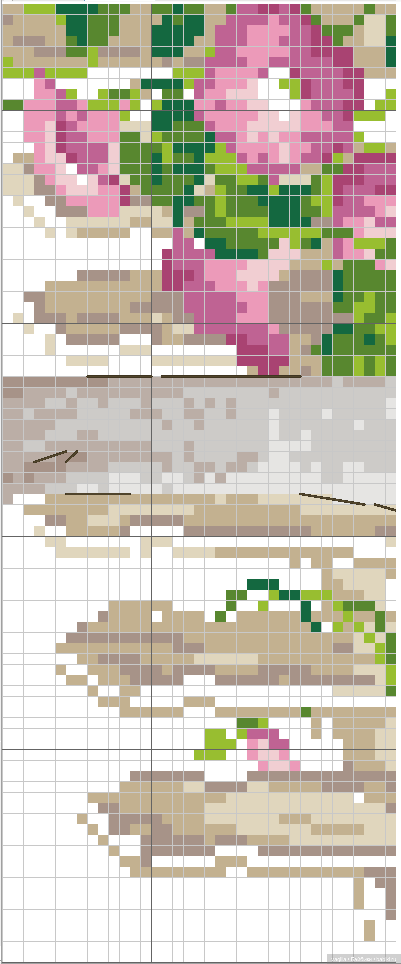 Крупные птицы крестом — Схемы вышивки крестом: фото узоров