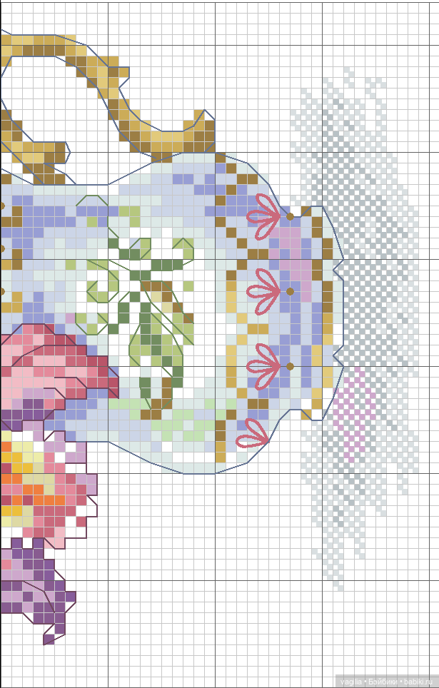 Садово огородные схемки крестиком