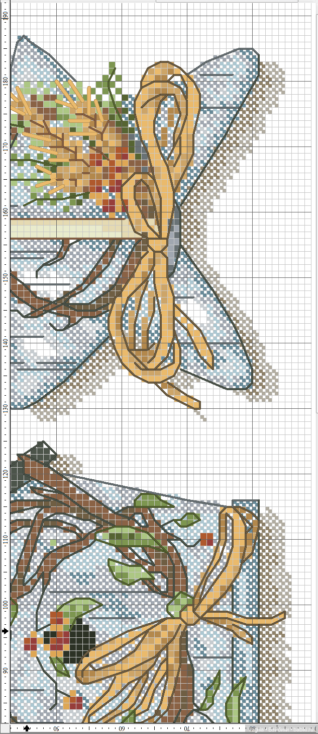 Садово огородные схемки крестиком