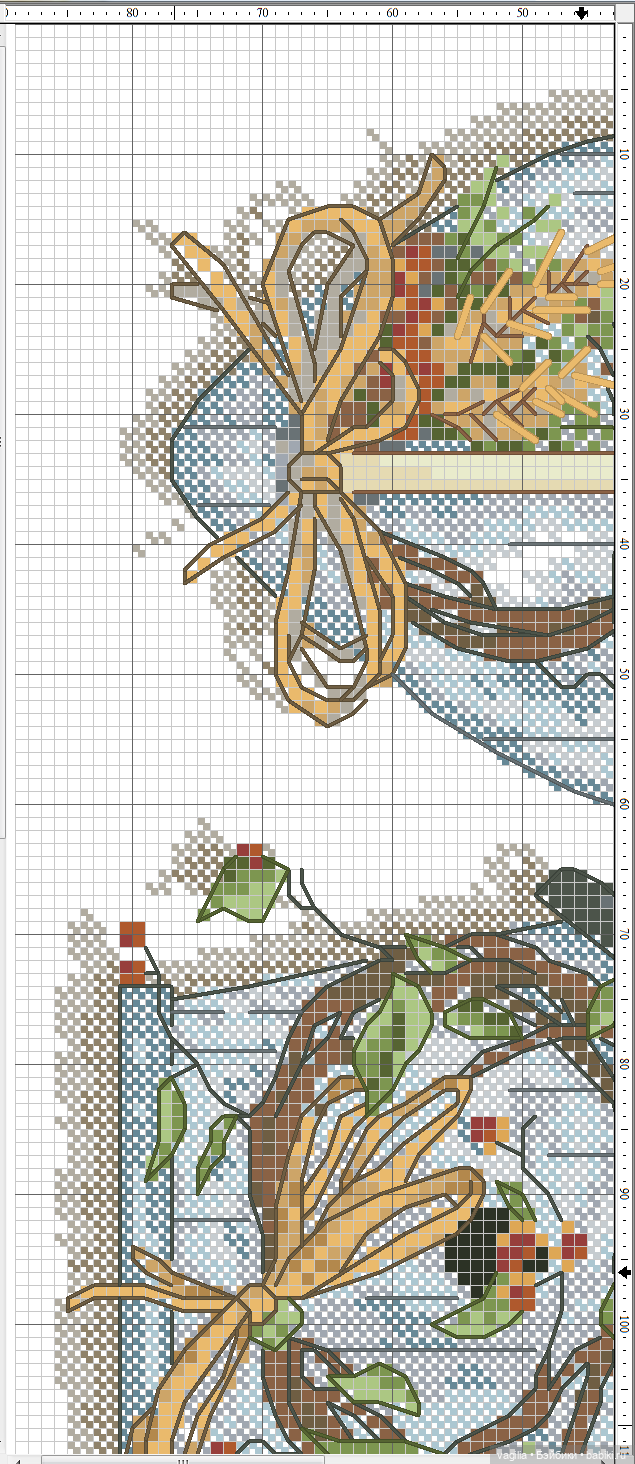 Садово огородные схемки крестиком