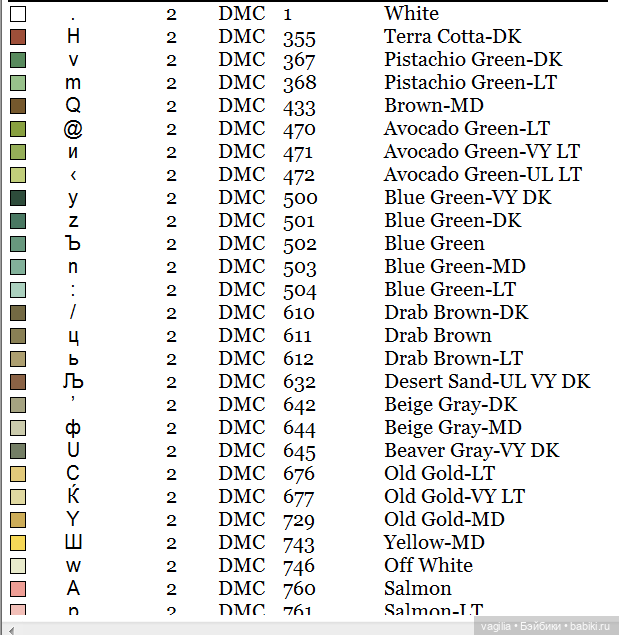 Садово огородные схемки крестиком (фото 10)