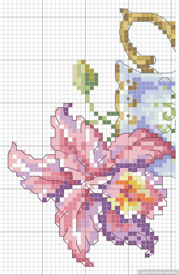 Садово огородные схемки крестиком