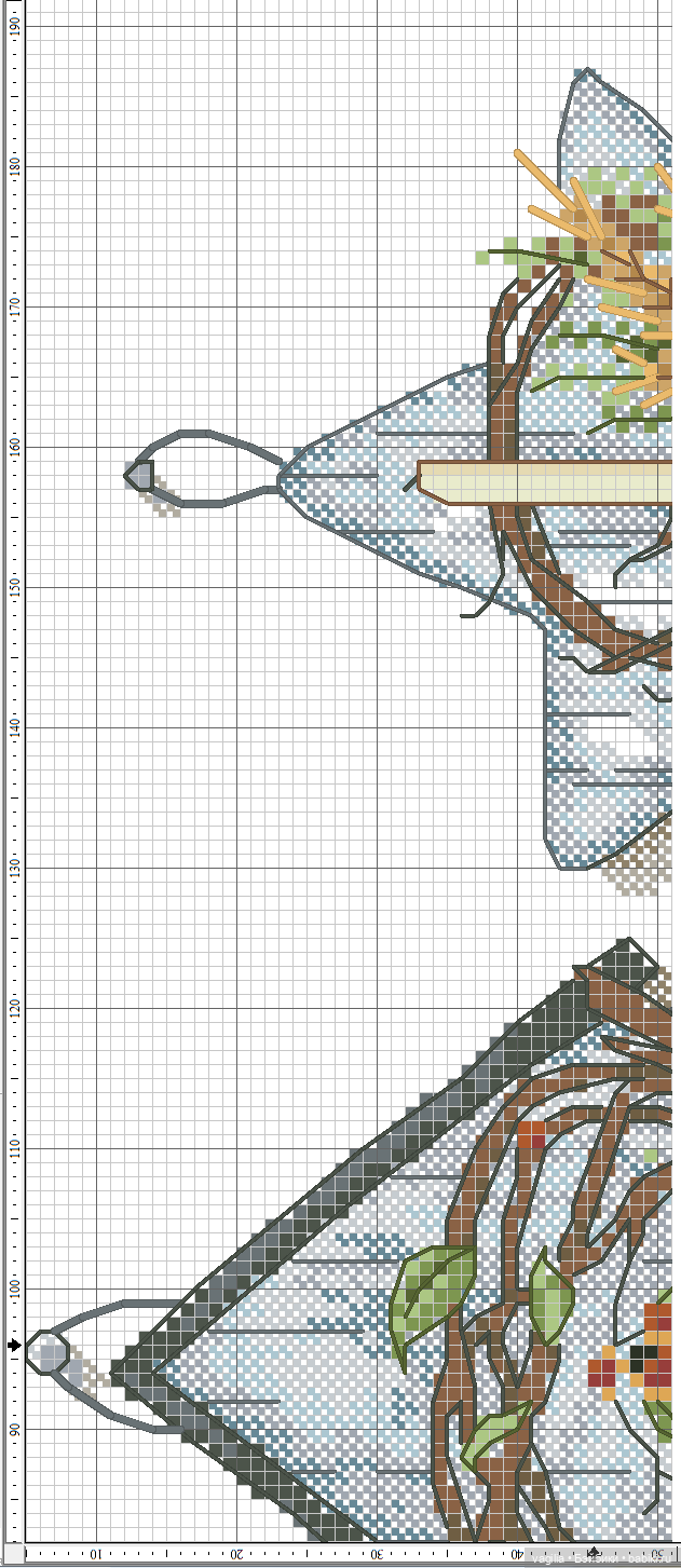 Садово огородные схемки крестиком