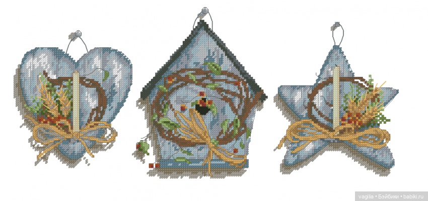 Садово огородные схемки крестиком