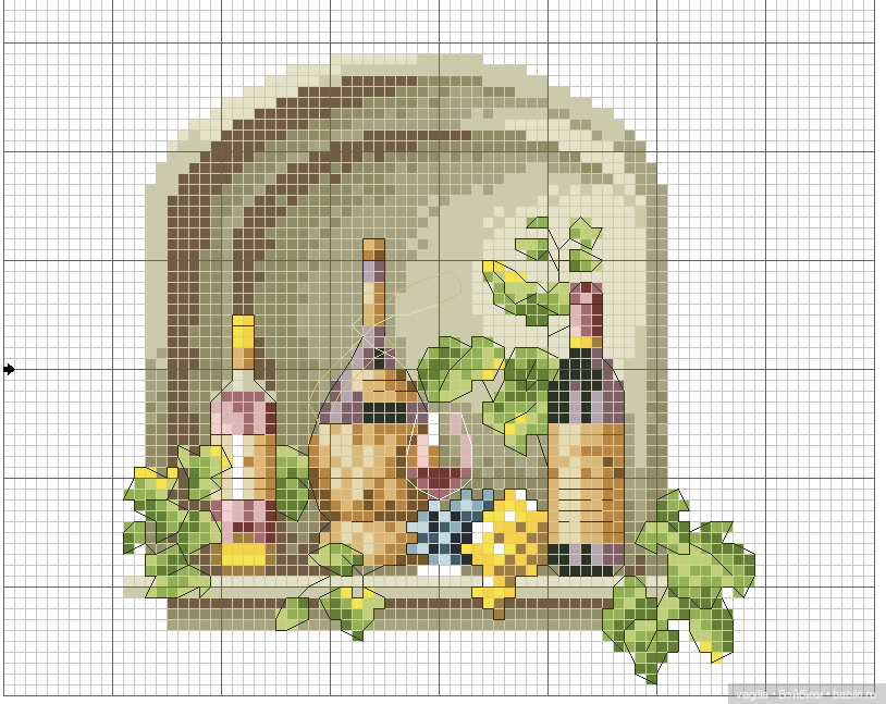 Садово огородные схемки крестиком