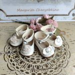 Туфли для антик. кукол - модель Кестнер. Скидка!