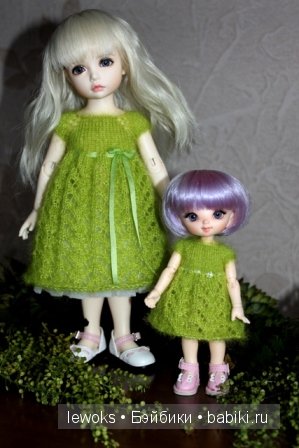 Яркая зелень! Платья для кукол БЖД (фото 5)