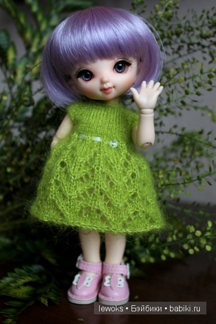 Яркая зелень! Платья для кукол БЖД (фото 6)