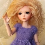 Сиреневое платье для Герды.