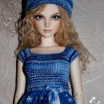 Ночное небо. Наряд для куклы БЖД  JID Иплхаус.