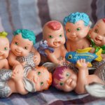 Моя коллекция пупсят от Галооб - русалки