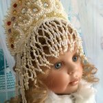 Кокошник из бисера