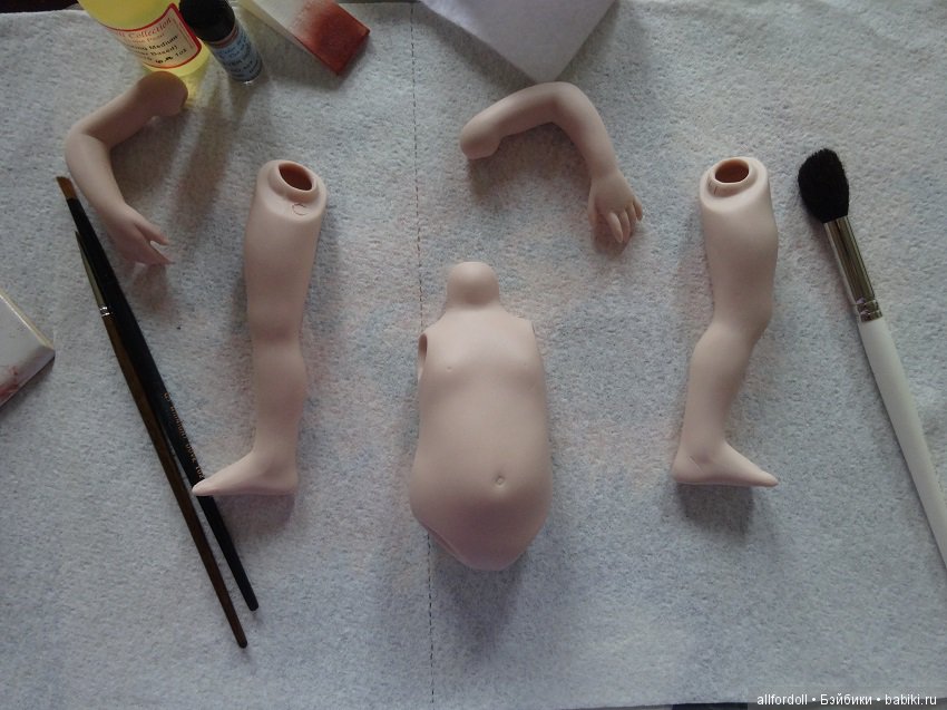 Мной созданные малышки из фарфора по молду Дианны Эффнер