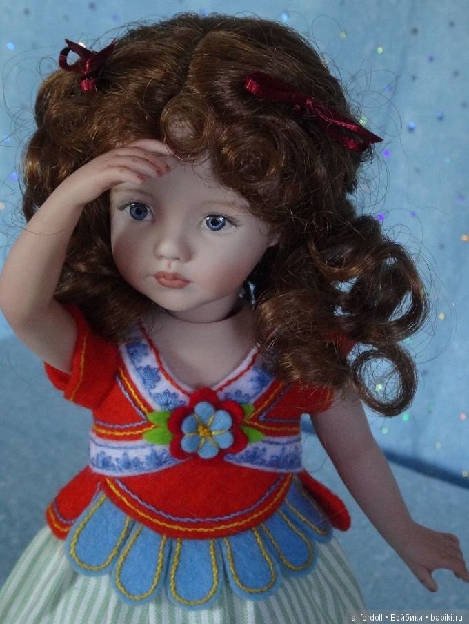 Мной созданные малышки из фарфора по молду Дианны Эффнер