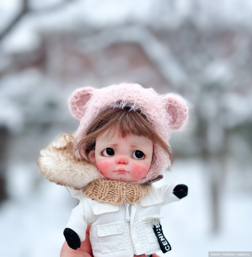Зимние прогулки | Бэйбики Зимние прогулки — Лепка авторских кукол: полимерная глина (фото 8)