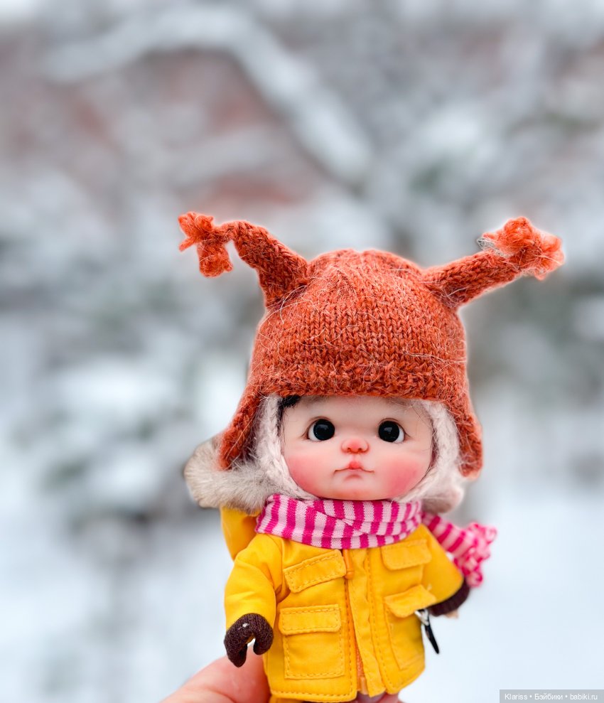 Зимние прогулки — Лепка авторских кукол: полимерная глина (фото 9)
