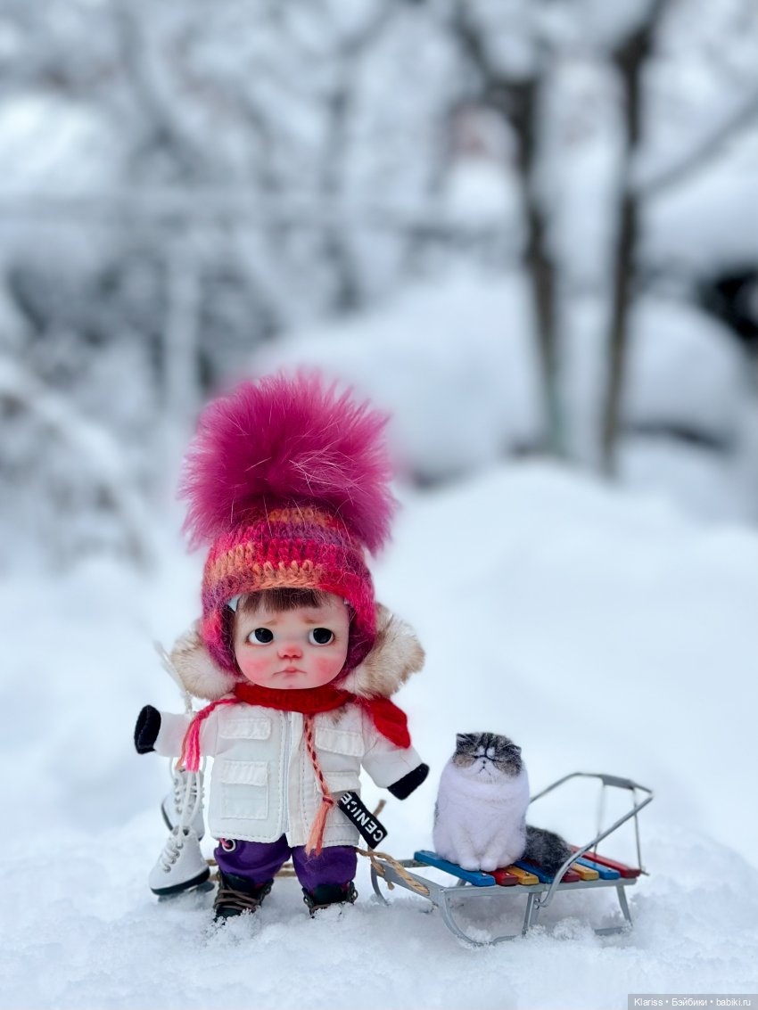 Зимние забавы — Авторские шарнирные куклы своими руками: лепка