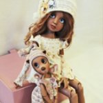 Моя нежная и очень красивая Руби и ее друг малыш медвежонок Тед!