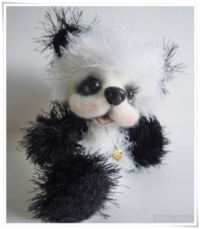 Панда. Вязаная игрушка крючком (фото 2)