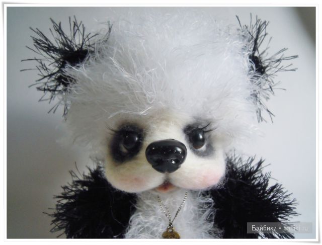 Панда. Вязаная игрушка крючком (фото 4)