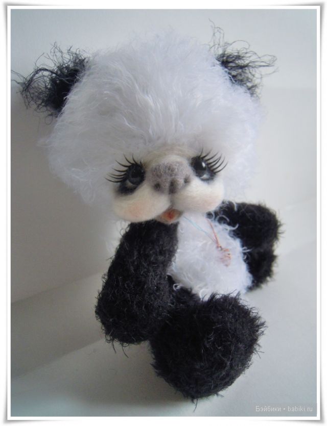 Пандочка - игрушка вязанная крючком (фото 5)