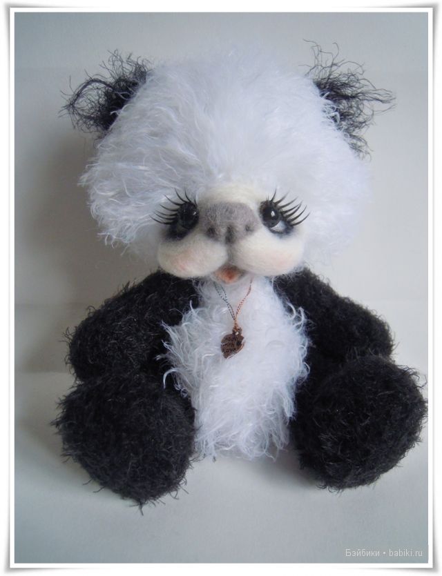 Пандочка - игрушка вязанная крючком (фото 4)