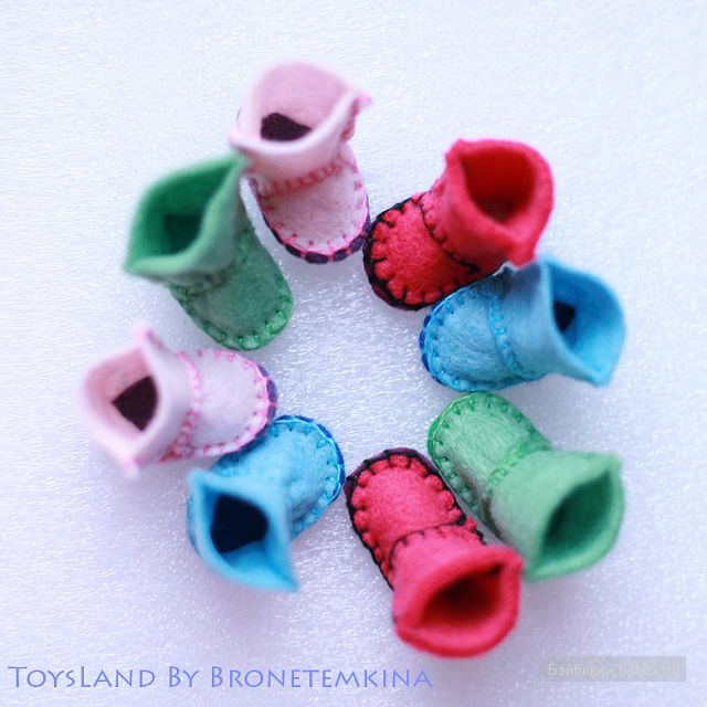 Угги, Обувь на кукол БЖД, Пуки фи, хендмейд