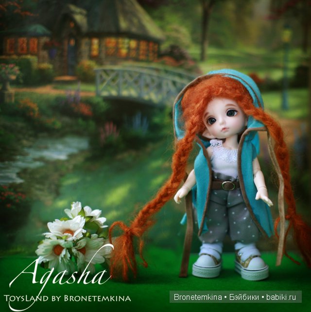 Агаша, бжд, шарнирная кукла, Fairytale puki fee Zoe, Bronetemkina