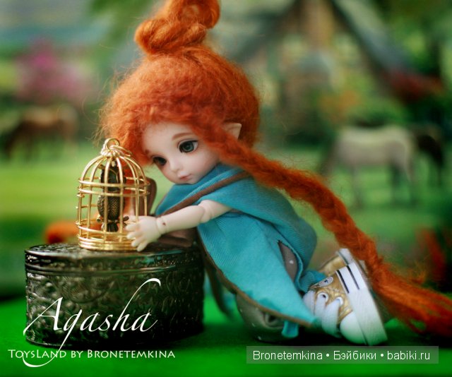 Агаша, бжд, шарнирная кукла, Fairytale puki fee Zoe, Bronetemkina