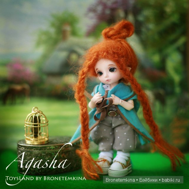 Агаша, бжд, шарнирная кукла, Fairytale puki fee Zoe, Bronetemkina