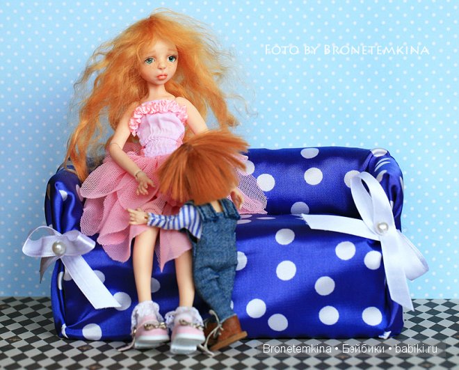 Подарочки. Авторская куколка от Татьяны Филенко и авторский мишка от Татьяны Бодровой (фото 3)